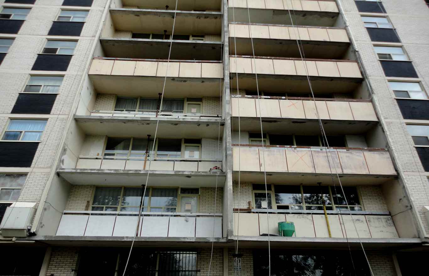 Outdated Balconies Being Restored by Brown & Beattie