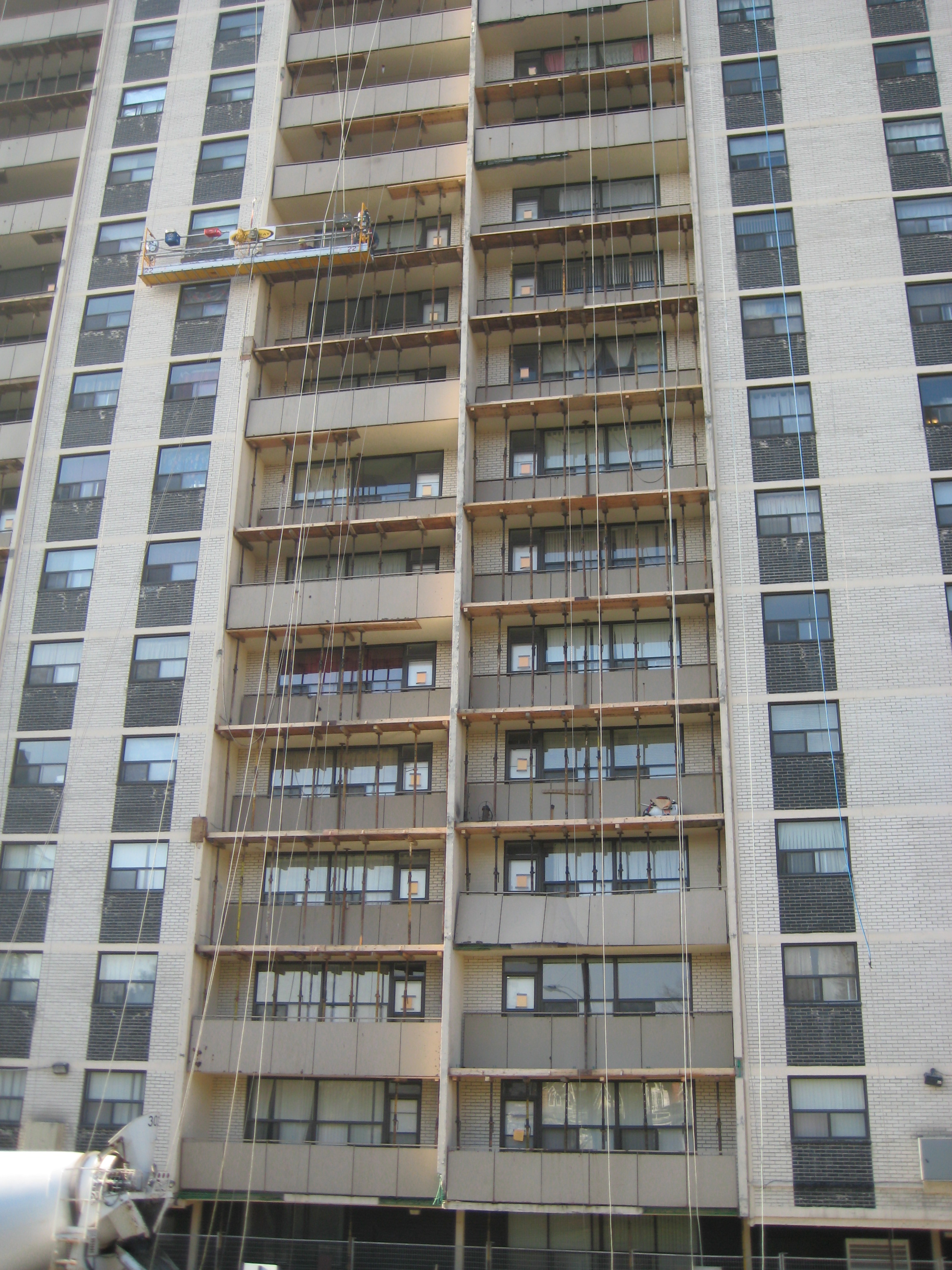 Outdated Balconies Being Restored by Brown & Beattie