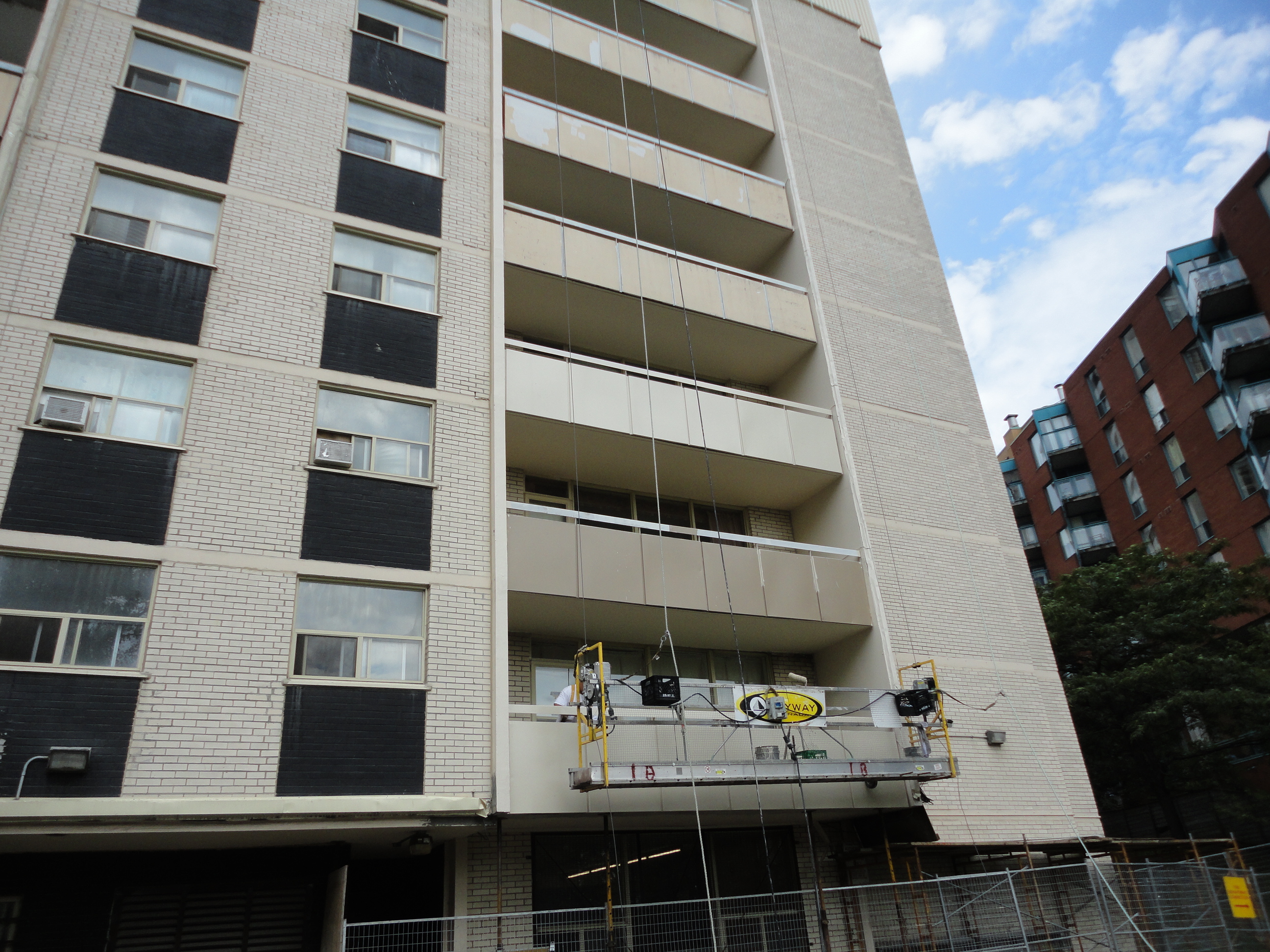 Outdated Balconies Being Restored by Brown & Beattie