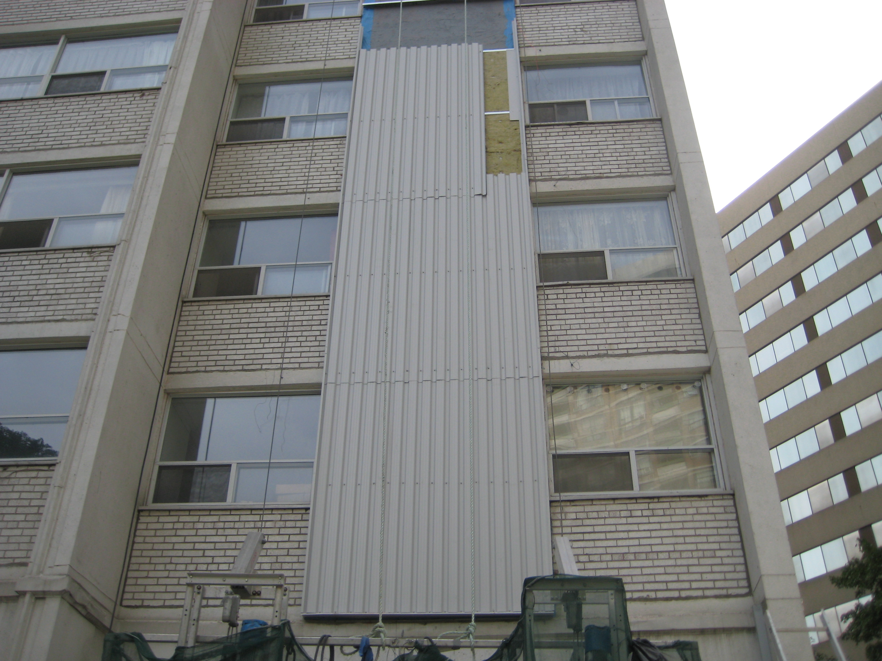 Final Stages of Exterior Wall Cladding Renovation