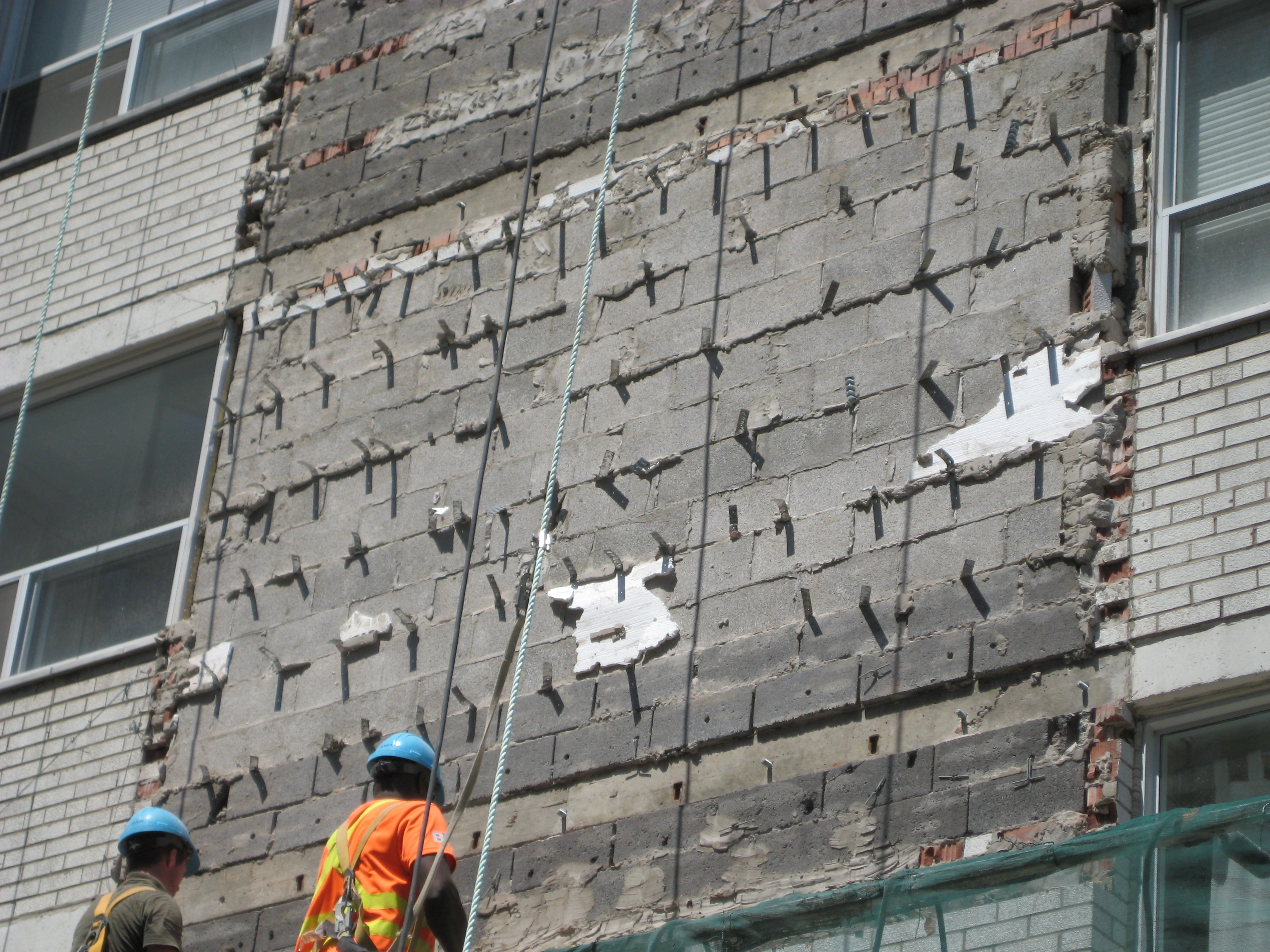 During Exterior Wall Cladding Renovation