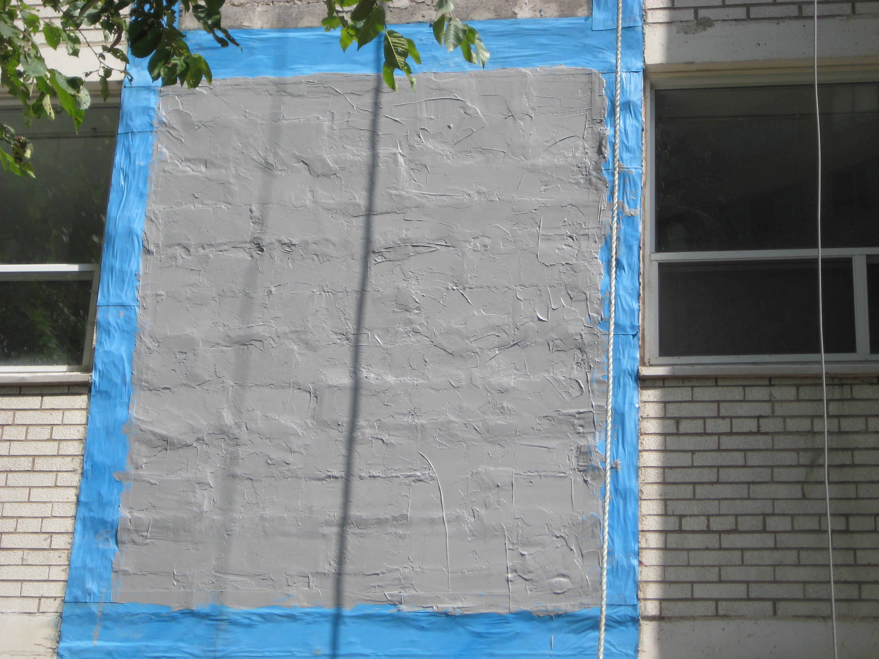 During Exterior Wall Cladding Renovation